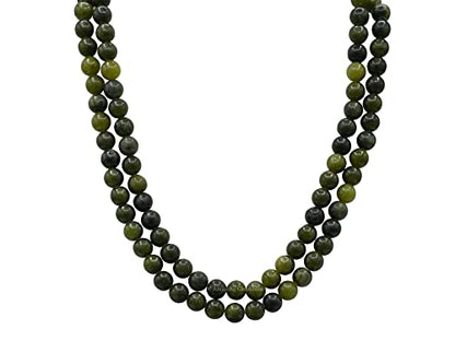 Amazing Gemstone Green Jade Mala Beads - 108 Prayer Beads for Meditation and Mindfulness Practice, Handcrafted Mala Beads with Natural Gemstones for Spiritual Healing and Relaxation (Plain) - color: Green Jade, style: Plain