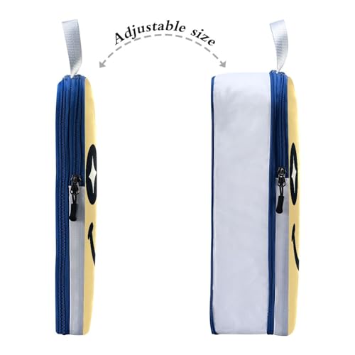 3 Set Packing Travel Organizer Polyester Folding Closet Organizer, Rainbow Happy Look (3 Set) - color: Rainbow Happy Look