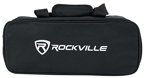 Rockville MINI RF BAG Carry Case for 5 MINI RF or IR Lights, Padded Interior, Adjustable Dividers, Perfect for Transport & Storage