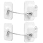 Fridge Lock, 2PCS Upgraded Refrigerator Lock for Freezer, Cabinets and Drawers, Air Fryer, Closets, Windows, Doors, Durable ABS with Adhesive Backing, Easy Install, No Tools Needed, White - color: White