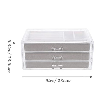 Zerodeko Decorative Desktop Storage Box Jewelry Organizer Drawer Design for Easy Access for Bedroom Dressing Table Maximize Space and Keep Your Belongings Tidy
