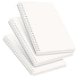 RETTACY Blank Journal Notebook, 3-Pack, 160 Pages per Pack, A5 Medium Size (5.7'' × 8.3''), 100 GSM Thick Paper, Spiral-bound, Flexible Plastic Cover, for Sketching, Drawing, Painting