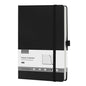 ONAVIA A5 Lined Journal Notebook, Hardcover Leather Medium 5.5 x 8.3 inch, 160 Pages 100 GSM Thick Paper, College Ruled Journaling Notepad for Work, School, College, Note Taking, Diary, Black - color: Black, style: 1 Pack