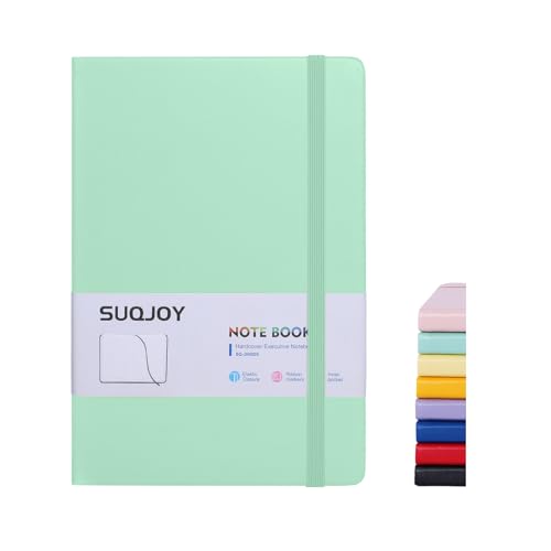 Lined Journal Notebooks for Writing, 100 GSM Thick Paper, 1 Pack Hardcover Notebooks, A5 College Ruled Notebook, Journaling Notebook for School/Travel/Office (Light Green- 1 Pack) - color: Light Green- 1 Pack