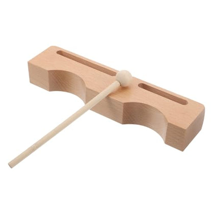 BESPORTBLE Bass Tones Rhythm Block Beech Mallet Musical Instrument for Adults Traditional Music Education