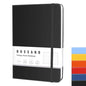 BOSSAND Lined Journal Notebook, A5 Journals for Writing, 200 Pages 100 GSM Thick Classic Ruled Paper, Hardcover, 8.25 inches x 5.75 inches, Black - color: Black - 1 Pack