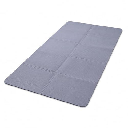 TPE Yoga Mat with Hanging Holes, Wall Mount Workout Mat, Shock Absorbent Fitness Pad for Home Gym, Pilates & Meditation - color: purple foldable