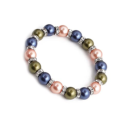 Healing Bracelet For Women Anxiety Crystal Bracelet Chakra Beaded Bracelets Rose Quartz Crystals And Healing Stones Yoga Bead Bracelet Calming Stretch Bracelet Stress Relief Gifts For Women - color: Multi-Shell Bead