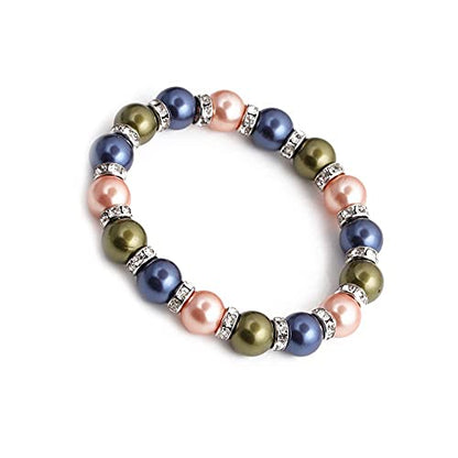 Healing Bracelet For Women Anxiety Crystal Bracelet Chakra Beaded Bracelets Rose Quartz Crystals And Healing Stones Yoga Bead Bracelet Calming Stretch Bracelet Stress Relief Gifts For Women - color: Multi-Shell Bead