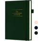 Self-Mastery Journal for Men & Women - Gratitude Journal for Daily Reflection, Mindfulness, and Self-Care - Guided Manifestation Journals - Inspirational Goal Journals with Pen Holder (Dark Green) - color: Dark Green