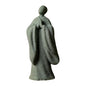 Zen Monk Statue Green Sandstone Bonsai Ornament Desktop Decor Meditation Figurine Chinese Style Sculpture Gift- Style B