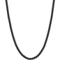 Fiusem Box Chain for Men, Silver Tone/14K Gold Plated/Black Stainless Steel Necklace for Men and Women, Width 2/2.5/3/4/5mm, Length 18-28 Inches