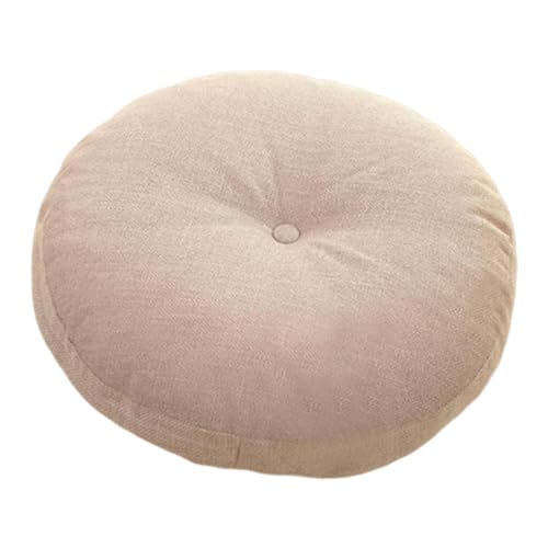 Meditation Cushion, Round Floor Cushion, Comfortable Seat Pad for Adults and, Beige