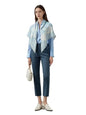 Cashmere-soft Mercerized wool Shawl Pashmina Lightweight Travel Wrap & Evening Scarf |Office |Wedding - color: 9 Light Blue