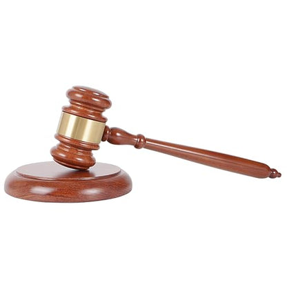 Wooden Gavel and Block Set, Apexstone Wooden Gavel and Sound Block Set for Lawyer Judge Auction Sale Gift