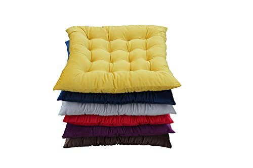 Velvet Bench Cushion for Outdoor Furniture, Anti-Slip Bottom Settee Cushions for Bay Window Loveseat Sofa, Non-Skid Rocking Chair Reclinger Car Seat Pads 17.7 L X 17.7 W, Rose Red - color: Rose Red, style: 17.7 L X 17.7 W