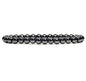 Angelstones Handmade Natural Healing Gemstone 6mm Round Beads Stretch Crystal Bracelet 7 Inch Unisex - color: Black Hematite