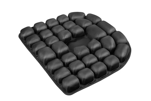Travel Cushion,3DAir Inflatable Pressure Relief Cushion,Airplane seat Cushion for Long Flights,Press Type air Inflatable Wheelchair seat Cushion for Car,Office,Stadium,Ergonomic Comfort Support