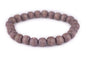 Wood Bead Bracelet - color: Brown, size: Medium Beads