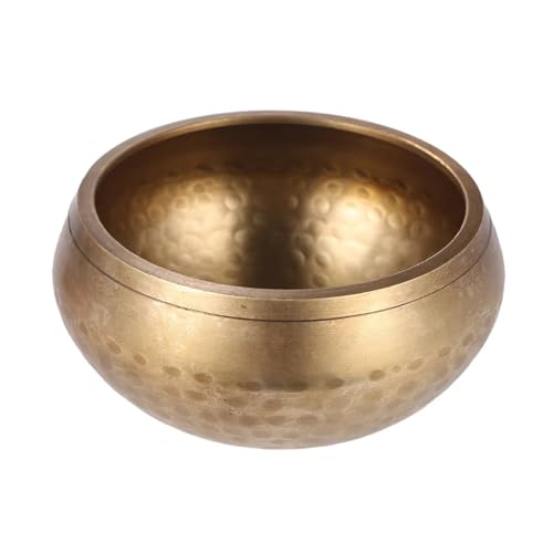 Singing Bowl Handmade Buddha Sound Bowl 2.8 Inch Bell Metal with Striker Buddhism Meditation Relaxation，D 2.8 Inch