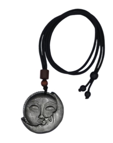 Crystal Pendant Necklaces Healing love Women's Men's choker Obsidian Tiger eye White Crystal Black Gold waterproof dainty Charm stackable statement Cute Stone necklace Unisex - style: Silver Sunmoon