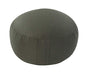 Round Buckwheat Zafu Meditation Cushion - color: Olive