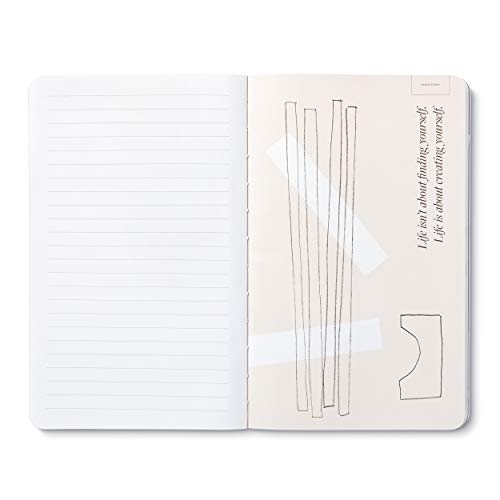 Compendium Softcover Journal - To exist is to change… to go on creating oneself endlessly. – A Write Now Journal with 128 Lined Pages, 5″W x 8″H - color: Creating Multicolor