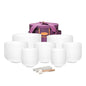 TOPFUND 6-12 inch Chakra Set of 7 Crystal Singing Bowls with Heavy Duty Carrying Case and Singing Bowl Mallets - color: Set of 7 Singing Bowls, size: 6-12 inch