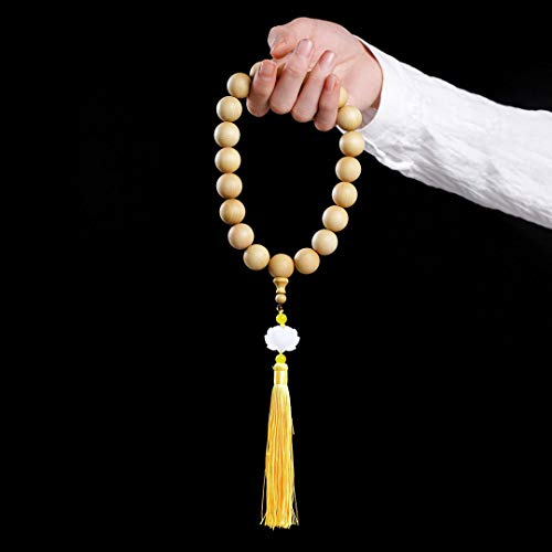 Zen Dear Unisex Thuja Sutchuenensis Wood Beads Wooden Bracelet Necklace Prayer Mala Wristband Bracelet - style: 20mm 21 Beads Boutique