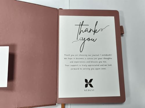 Kedusy Dotted Journal Notebook - Brown