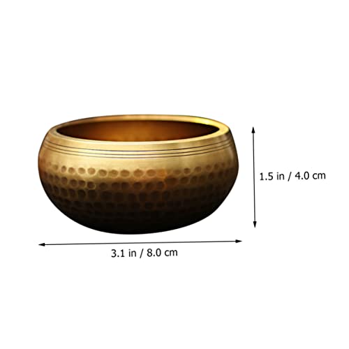 SUPVOX 1 Set Handmade Meditation Sound Bowl Set with Silk Box for Yoga and Home Use Complete Accessories for Healing and Mindfulness Practices Portable Bowl Kit
