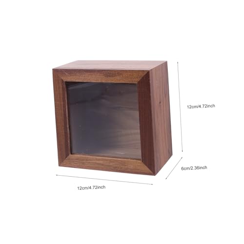 1pc Wooden Storage Box Lid for Organizing Jewelry Cosmetics and Sundries Natural Walnut Desktop Storage Case for Home and Office