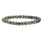 Healing Beads Bracelets for Women Men, Adjustable Natural Stone Beaded Bracelet Stackable Chain Stretch Jewelry Gifts - color: Labradorite