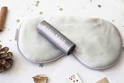 Scentered Sleep Essentials Travel Sleep Gift Set - Aromatherapy Sleep Well Balm, Luxury Silk Eye Mask & Ear Plugs for Sleeping - Lavender Essential Oil Blend - Self-Care Gifts for Women - size: Eye Mask, Travel Balm & Ear Plugs in Travel Pouch
