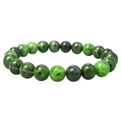 Amazing Gemstone Crystal Bracelet for Women Men's Gifts - Protection Healing Crystal Bracelet - 8mm Gemstone Beaded Stretchable Bracelet Pulseras Para Hombres Mujer Stocking Stuffers Mothers Day Gift (Ruby Zoisite) - color: Ruby Zoisite