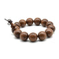 Zen Dear Unisex Natural Silkwood Tibetan Buddhism Meditation Prayer Bead Necklace Japa Mala Beads Bracelets - style: 18mm 13 Beads