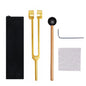 128Hz Aluminum Alloy Tuning Fork, Sound Vibration Tool with Silicone Hammer & Storage Pouch, Relaxing Vibration Device for Yoga Meditation, Daily Stress Calming & Body Leisure Care