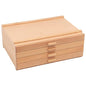 HG Art Concepts 4-Drawer Artist's Chest Craft Storage Box, Natural Birch Finish, Foam-Lined Drawers for Brushes, Removable Dividers, Sturdy Wood Construction, Stackable Solution - size: 4 Drawer