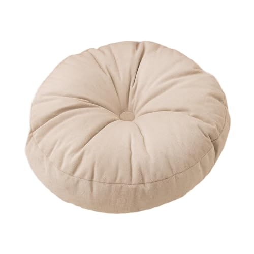 predolo Round Cushion for Yoga and Sitting in Living Space, Beige