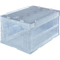 TRUSCO TR-SC40TM α Folding Container, 14.3 gal (40 L), Slide Lock Lid, Transparent, Storage Box - color: transparent, size: 40L, style: Includes slide lock lid