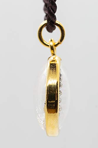 Artschatz Weekday Birthday Buddha Golden Colorful Thai Pendant, Amulet, Necklace, Charm, Sunday, Monday, Tuesday, Wednesday, Thursday, Friday, Saturday - style: Tuesday - Phra Sai Yas “Reclining”