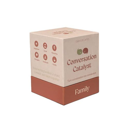 Gratitude Gifted Family Conversation Card Game with Brown 5-Minute Guided Gratitude Journal for Men & Women