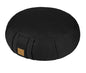 Round Zafu Meditation Cushion D=16" H=5.5" Zabuton Meditation Pillow Yoga Bolster Yoga Pillow Floor seat Zippered Organic Cotton Cover Natural Buckwheat kneeling pillow-Large - color: Black