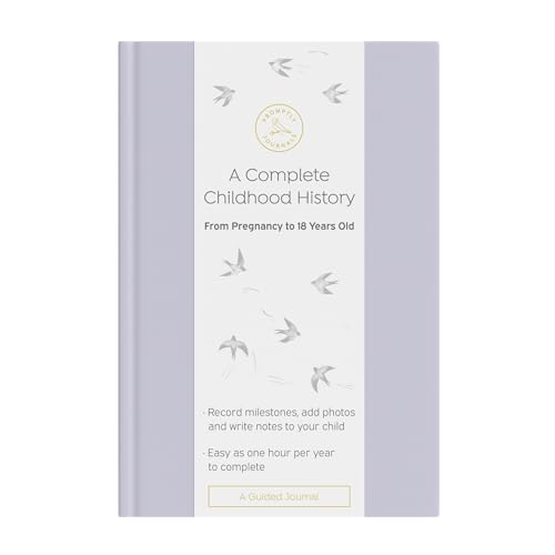 Promptly Journals, A Complete Childhood History: From Pregnancy to 18 Years Old (Lavender Purple, Linen) | Baby Book and Pregnancy Journal | Baby Memory Book - color: Lavender