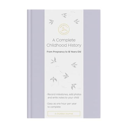 Promptly Journals, A Complete Childhood History: From Pregnancy to 18 Years Old (Lavender Purple, Linen) | Baby Book and Pregnancy Journal | Baby Memory Book - color: Lavender