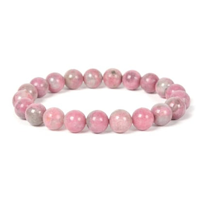 Justinstones Gemstone Crystals Chakra Beads Bracelet Crystal Healing 10mm Round Stretchable Bracelet for Her Gift - color: AA Pink Tourmaline