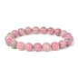 Justinstones Gemstone Crystals Chakra Beads Bracelet Crystal Healing 10mm Round Stretchable Bracelet for Her Gift - color: AA Pink Tourmaline