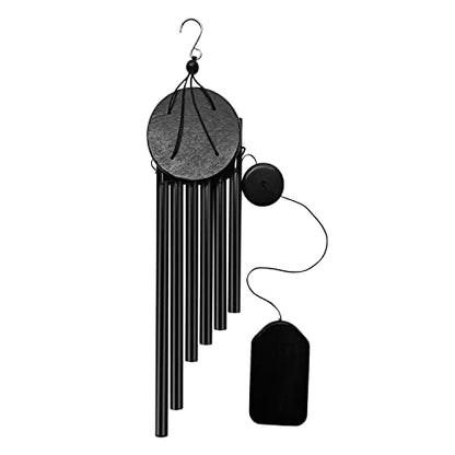 Garden Wind Chimes with 6 Aluminum Alloy Tubes and Hook,Memorial Wind Chimes for Home Decor Garden Patio Outdoor