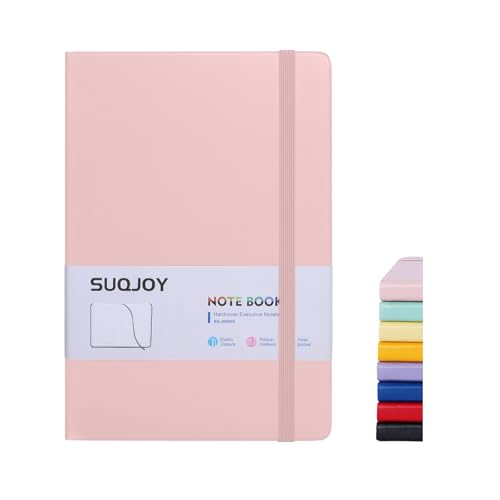 Lined Journal Notebooks for Writing, 100 GSM Thick Paper, 1 Pack Hardcover Notebooks, A5 College Ruled Notebook, Journaling Notebook for School/Travel/Office (Pink- 1 Pack) - color: Pink- 1 Pack