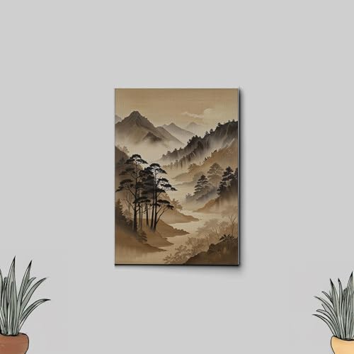 Japanese Wall Art, Minimalist Wall Art, Neutral Abstract Art, Modern Minimalist, Zen Wall Art, Zen Printed Wall Art, Japanese Art Print, Canvas, Wall